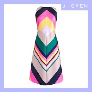 🆕 J.Crew Pop Stripe Dress 🌸 Size: 0 🌸 Print: Navy Azalea